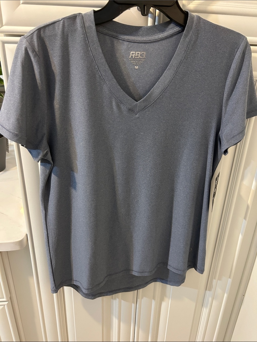 Women’s V-Neck Tee in Slate Blue